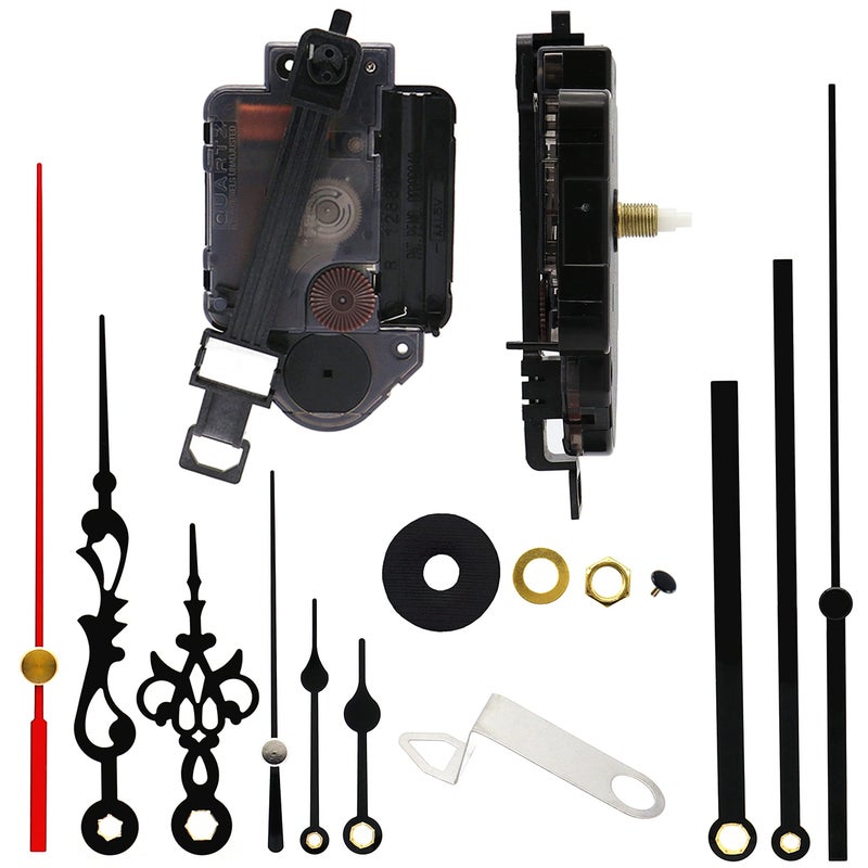 TIKROUND Original Youngtown 12888 Pendulum Type Movement Step Clock Accessory Quartz DIY Movement Kits,9.5mm (3/8 Inch) Maximum Dial Thickness, 17mm (43/64 Inch) Total Shaft Length. - Image 1